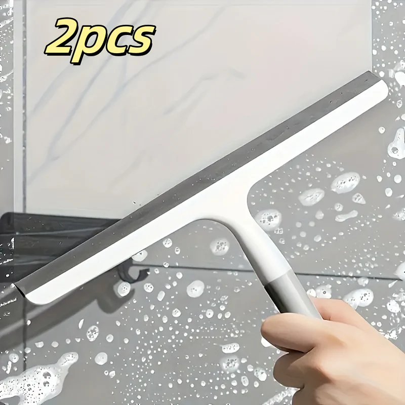 2pcs Multifunctional Hand Scraper for Shower Door, Window & Car Glass - Durable Bathroom Cleaning Tool, Ideal Gift for Holidays
